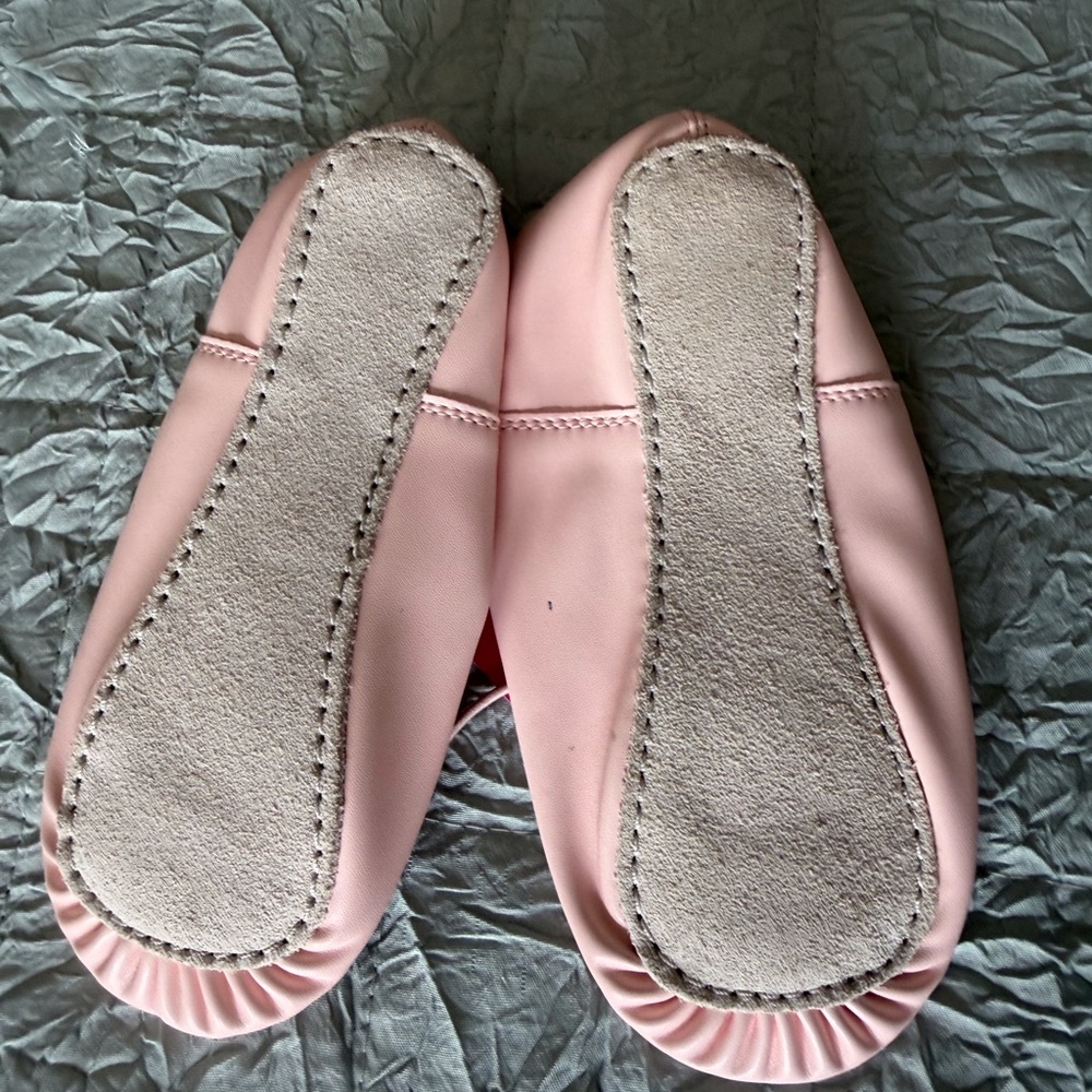 Justice Pink Ballet Dance Shoes for Girls - Picture 2 of 4